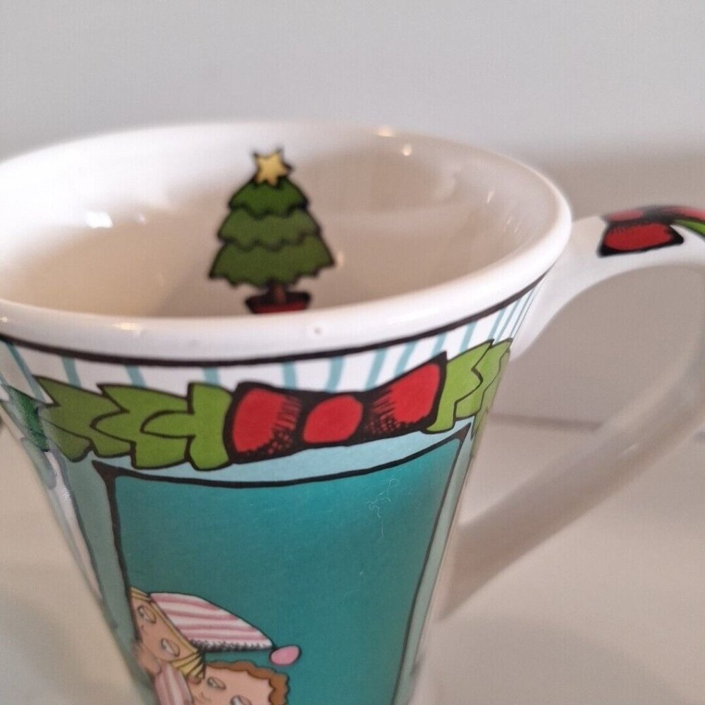 Ursula’s Christmas Signature 4 Mugs Holiday Ceramic Cups Dodge - Picture 7 of 9